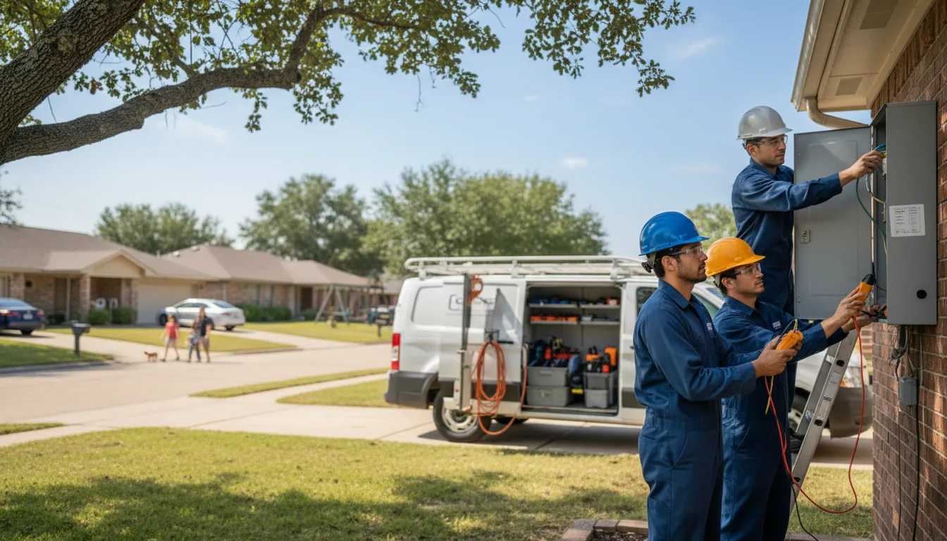 Certified electrician providing emergency electrical services in Thoreau, NM